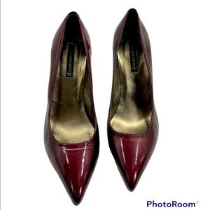 Italian Made Leather Pumps/Heels Burgundy Claudia Ciutti 7.5 us